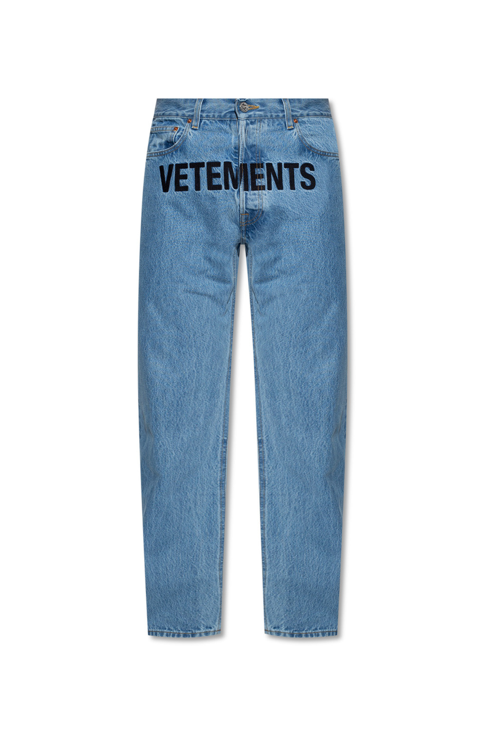 Petite Bright Sequin Midi Shirt Dress Jeans with logo VETEMENTS